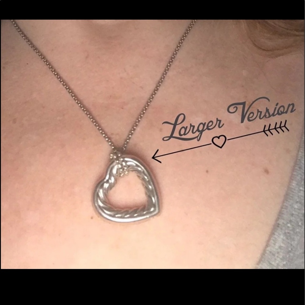 David Yurman Large Heart Necklace!!